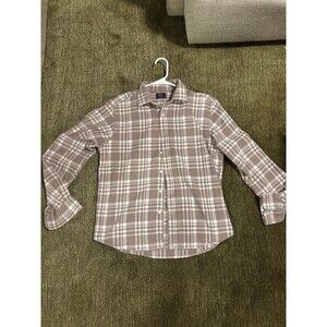 Untuckit Men’s Medium tan Flannel Shirt